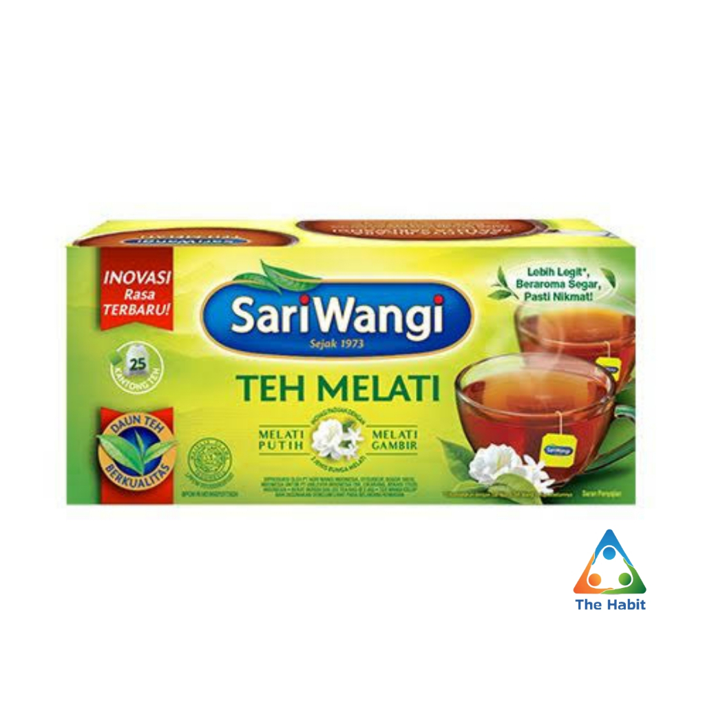 

(The Habit) Sariwangi Teh Melati Isi 25 Kantung Celup