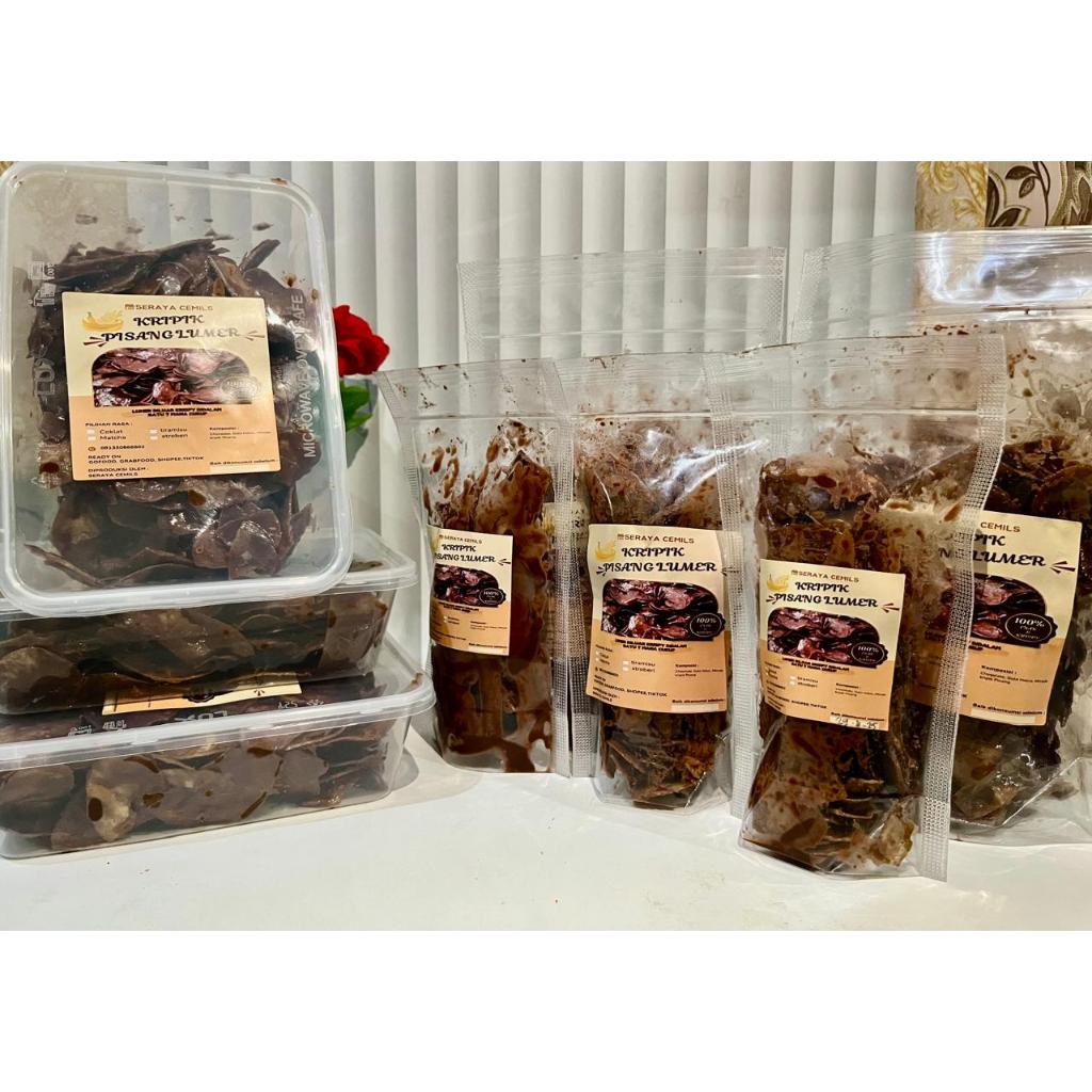 

kripik pisang lumer varian coklat