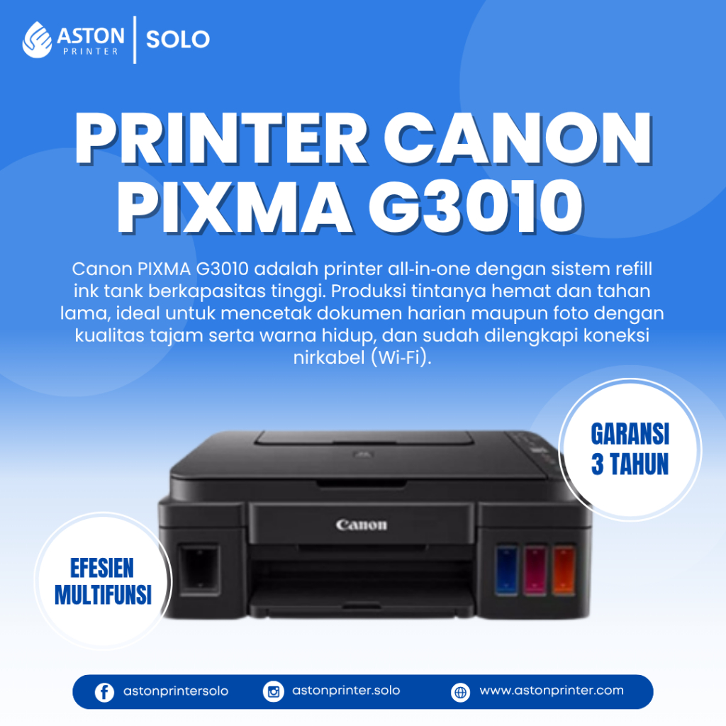 Printer Canon PIXMA G3010 - Printer All-in-One Wireless