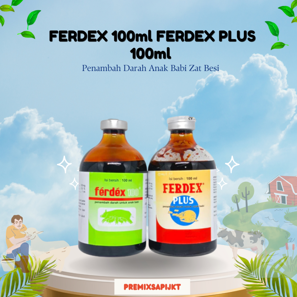 NEW FERDEX 100ml FERDEX PLUS 100ml Penambah Darah Anak Babi Zat Besi MURAH BERKUALITAS