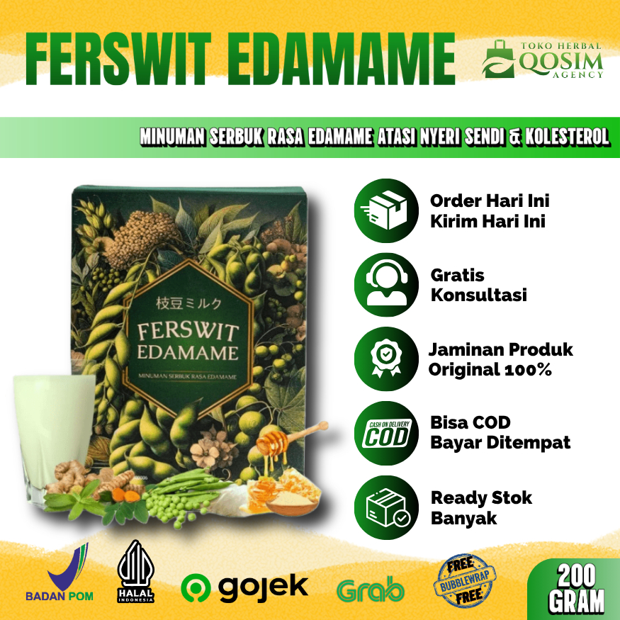 

Ferswit Susu Edamame Jepang Murni Atasi Masalah Tulang Asam Urat Nyeri Sendi Dan Kolesterol