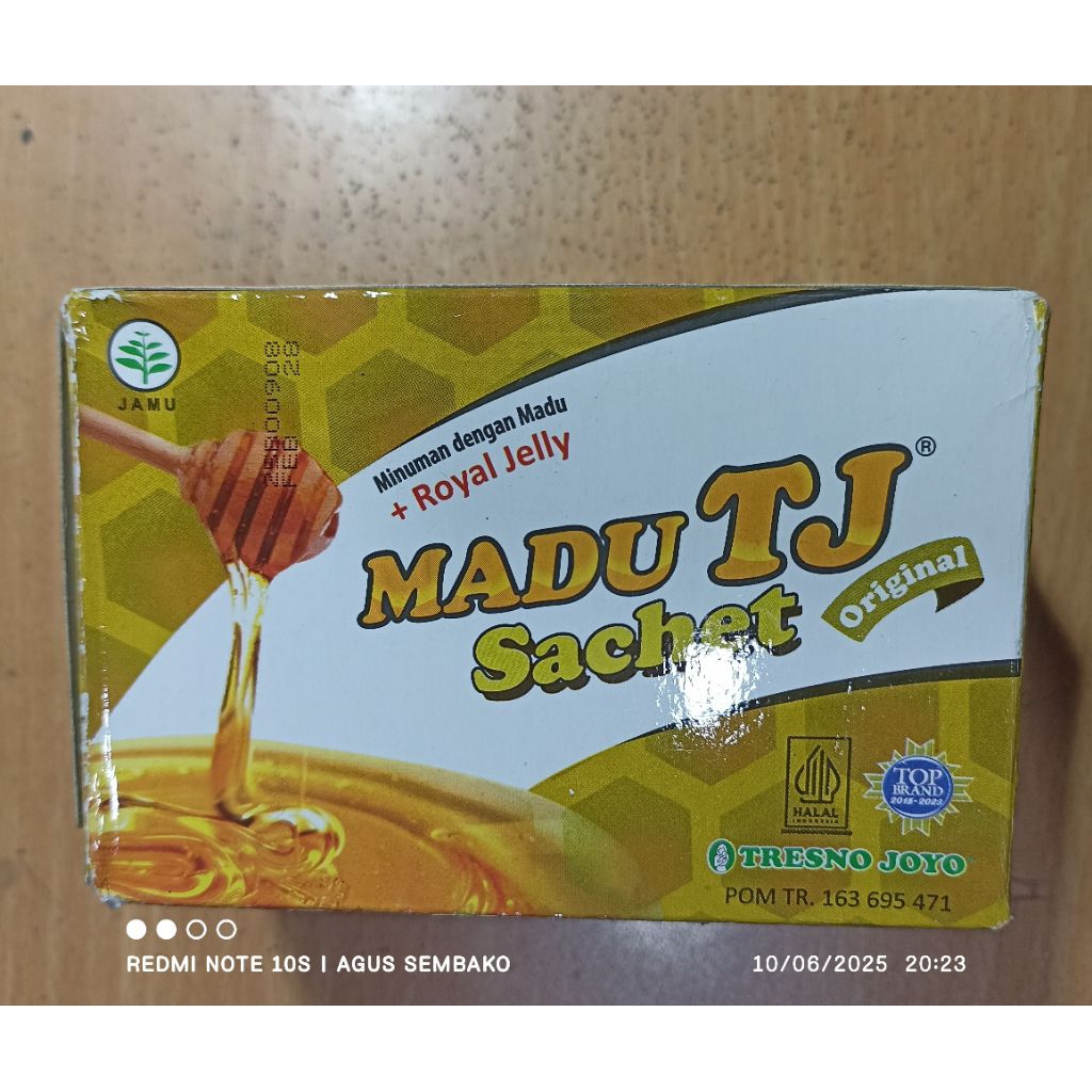 

1 pak madu tj sachet isi 12s