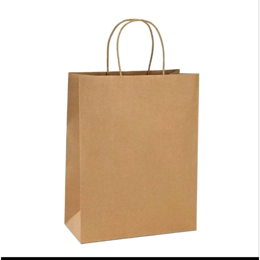 

S ( S52 ) PAPER BAG POLOS WARNA HITAM DAN COKLAT/ PAPERBAG SOUVENIR BAHAN BOX KRAFT