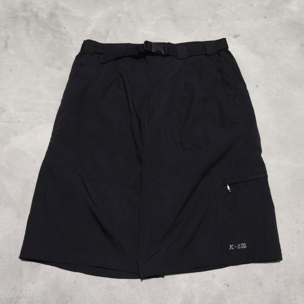 Celana pendek pria outdoor hiking gunung k2 hitam
