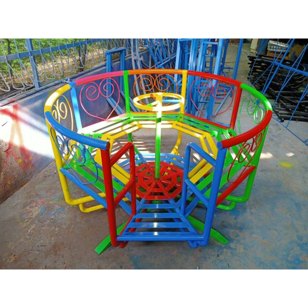 Playground outdoor mangkok putar