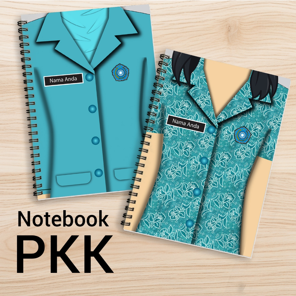 

Notebook Buku Tulis Cover PKK Hijab dan Non Hijab batik dan polos
