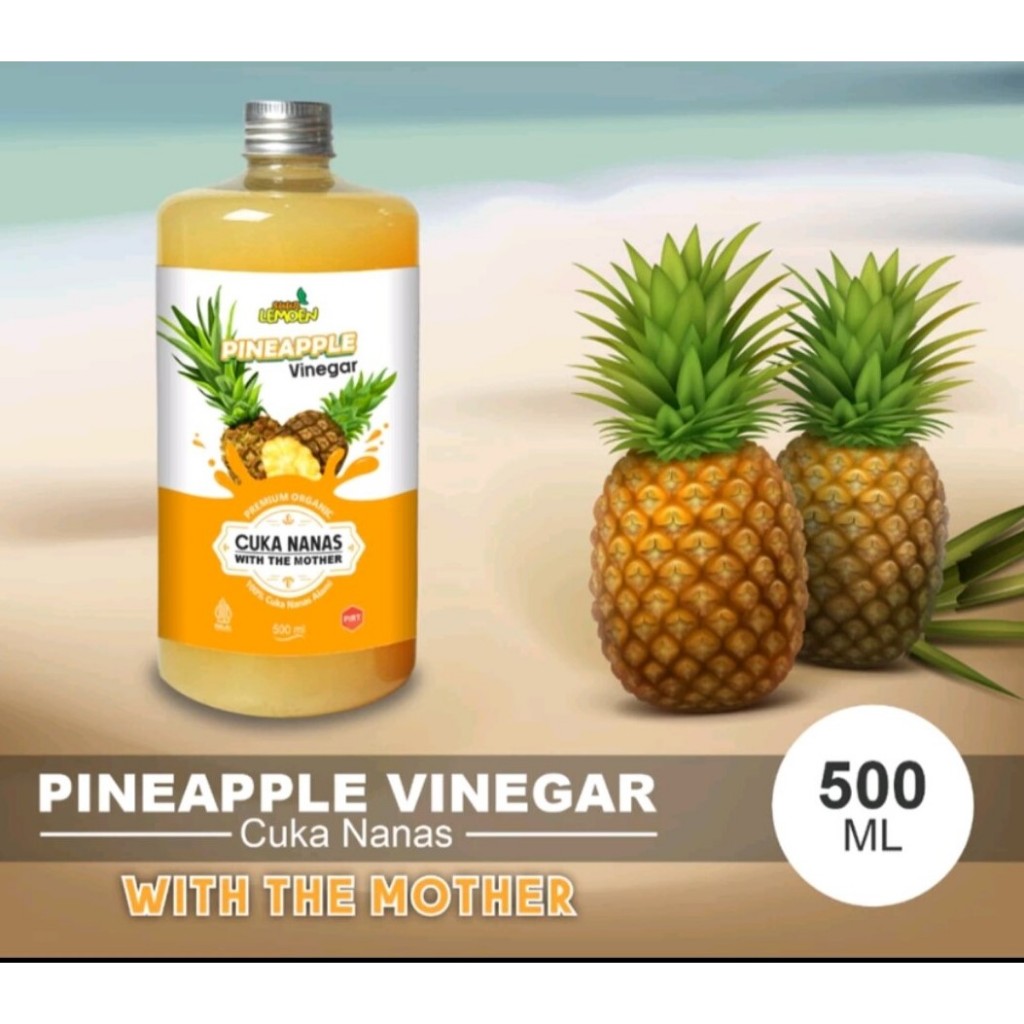

Cuka Nanas Organik 500 ML Tanpa Campuran Pineapple Cider Vinegar 500 ML
