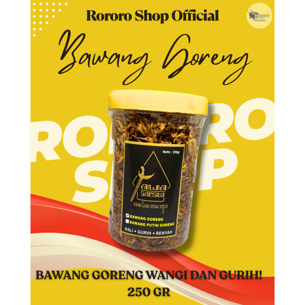

Bawang Goreng Homemade Wangi Gurih & Halal | 250 gram | Masakan Spices Bahan Rempah