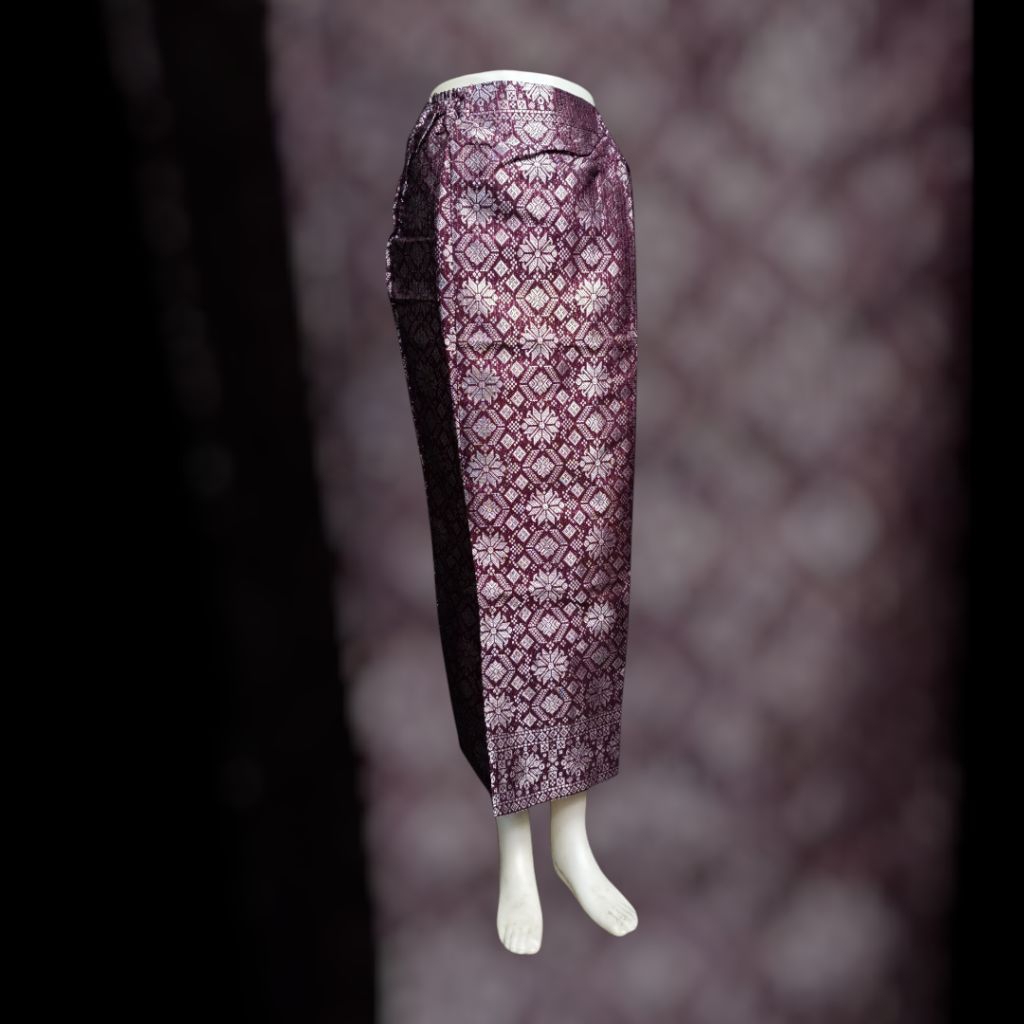Rok Span Songket Pola Besar