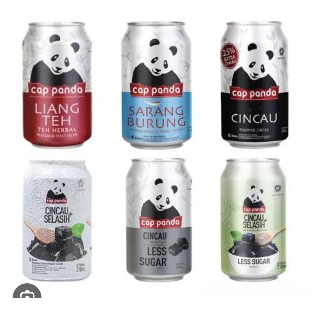 

Cap panda Cincau selasih ,sarang burung, Liang teh 310ml