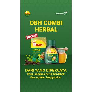 OBH Combi Herbal Batuk Berdahak Sakit Tenggorokan Obat Batuk Anak Ibu Hamil