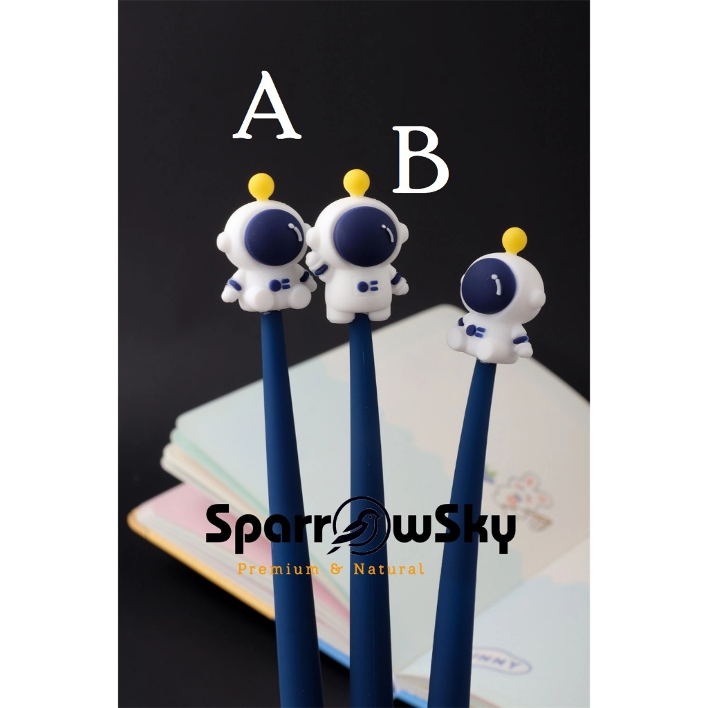 

SPARROW Pen Silikon / Silicone Pen / Pen Karakter Lucu Cantik ASTRONAUT (7969)