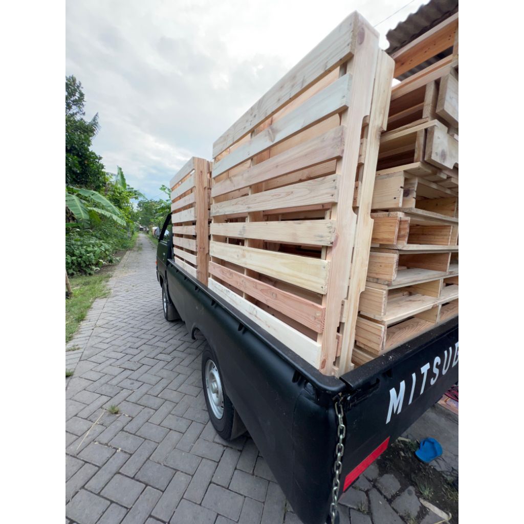 PALET JATI BELANDA TEMPAT TIDUR RANJANG MINIMALIS UKURAN 90 x 100 120 x 100 180 x 200