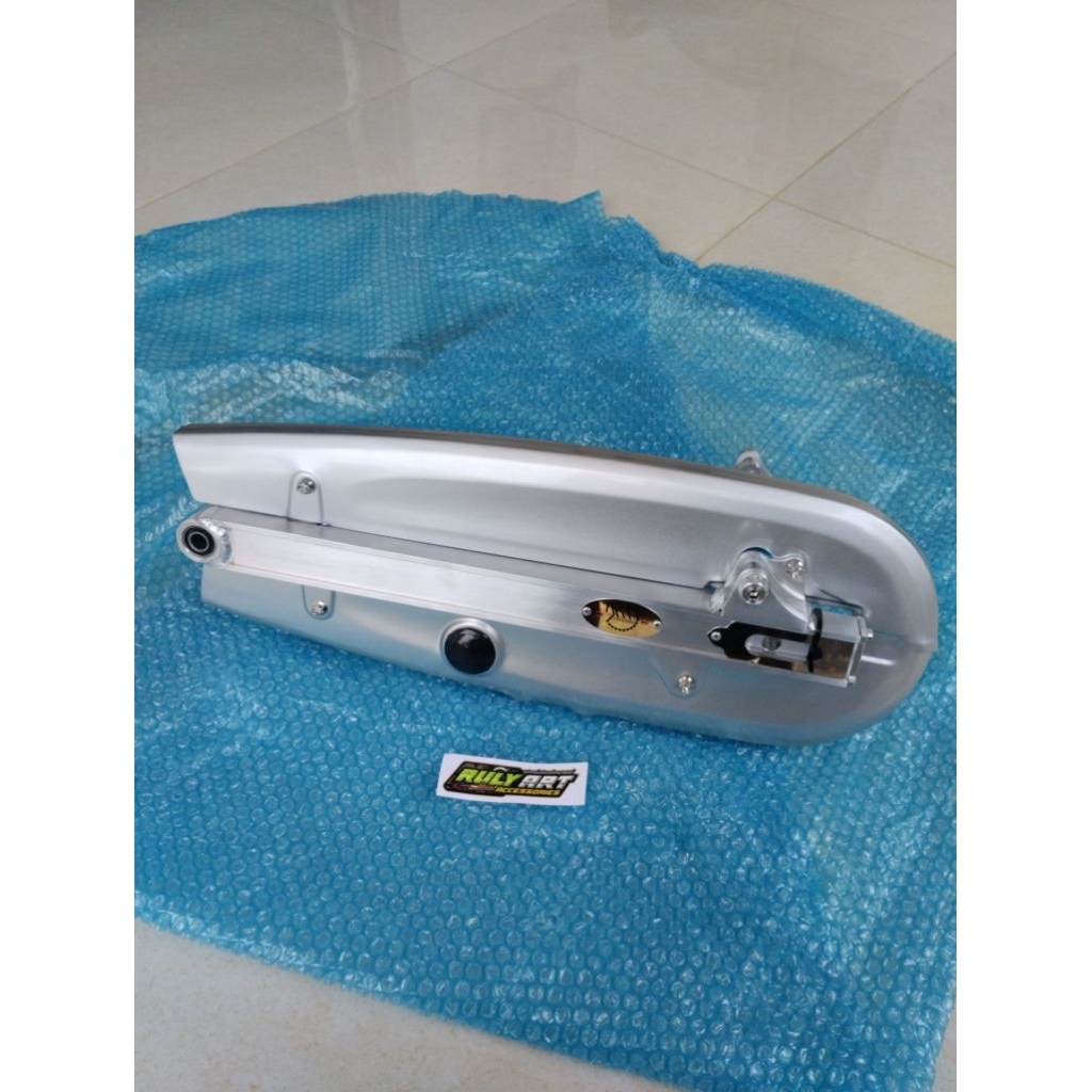 swing arm Dkt Thailand wave 125 karisma / supra x 125 set cover rantai, coin, baut