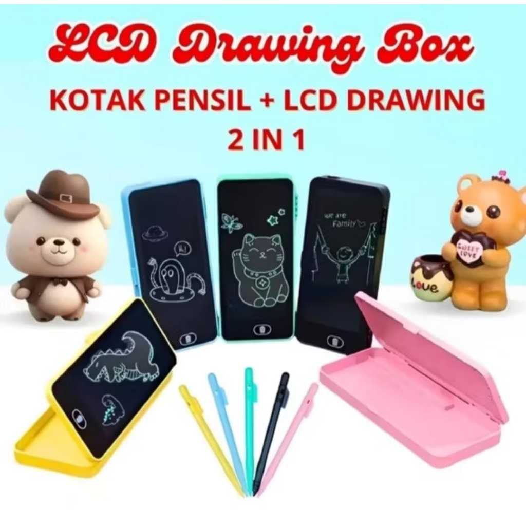 

Kotak Pensil Case Besar Lcd Writing Drawing Box Case Ukuran Besar Pencil Drawing Pad Edukasi 2in1