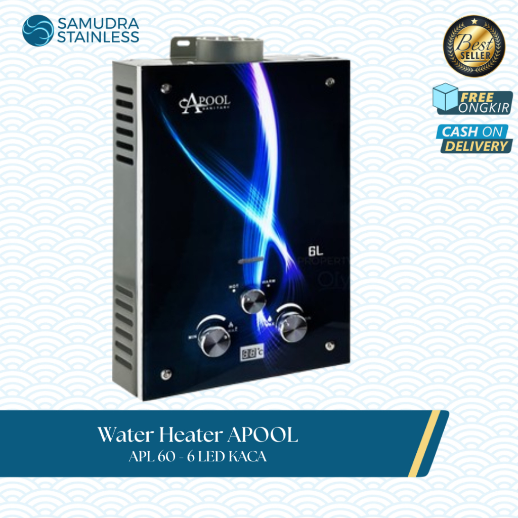 APOLLO WATER HEATER GAS APOOL APL 60-6LED KACA NEW