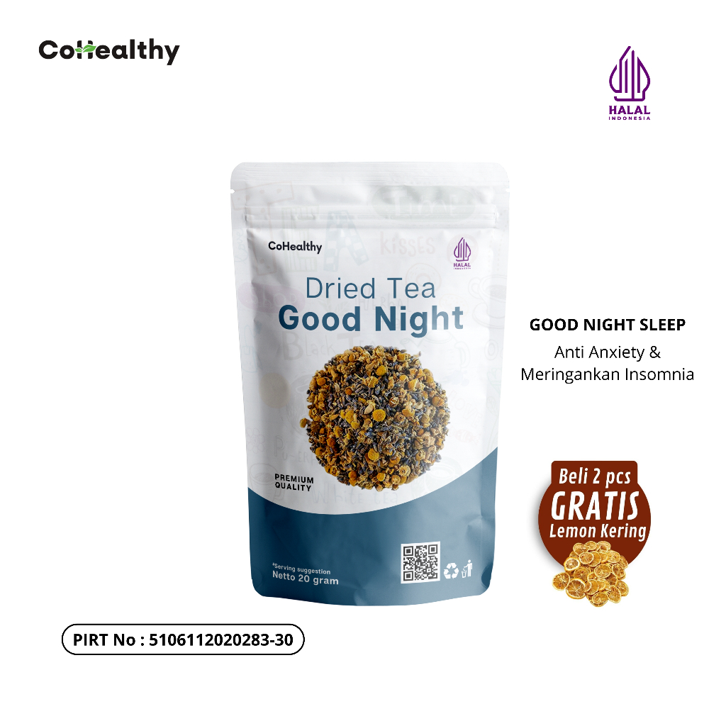 

Good Night Sleep - Teh Bunga Chamomile Lavender By CoHealthy 20 gram
