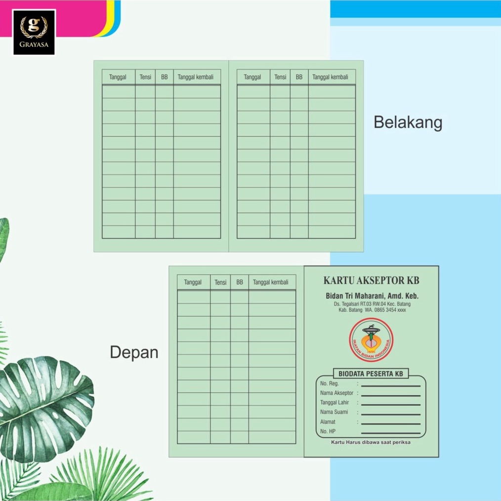 

KODE N62C KARTU AKSEPTOR KB Kartu Peserta KB Kartu Kb Buku KB Buku Peserta KB Kartu KB lipat isi 1 lbr