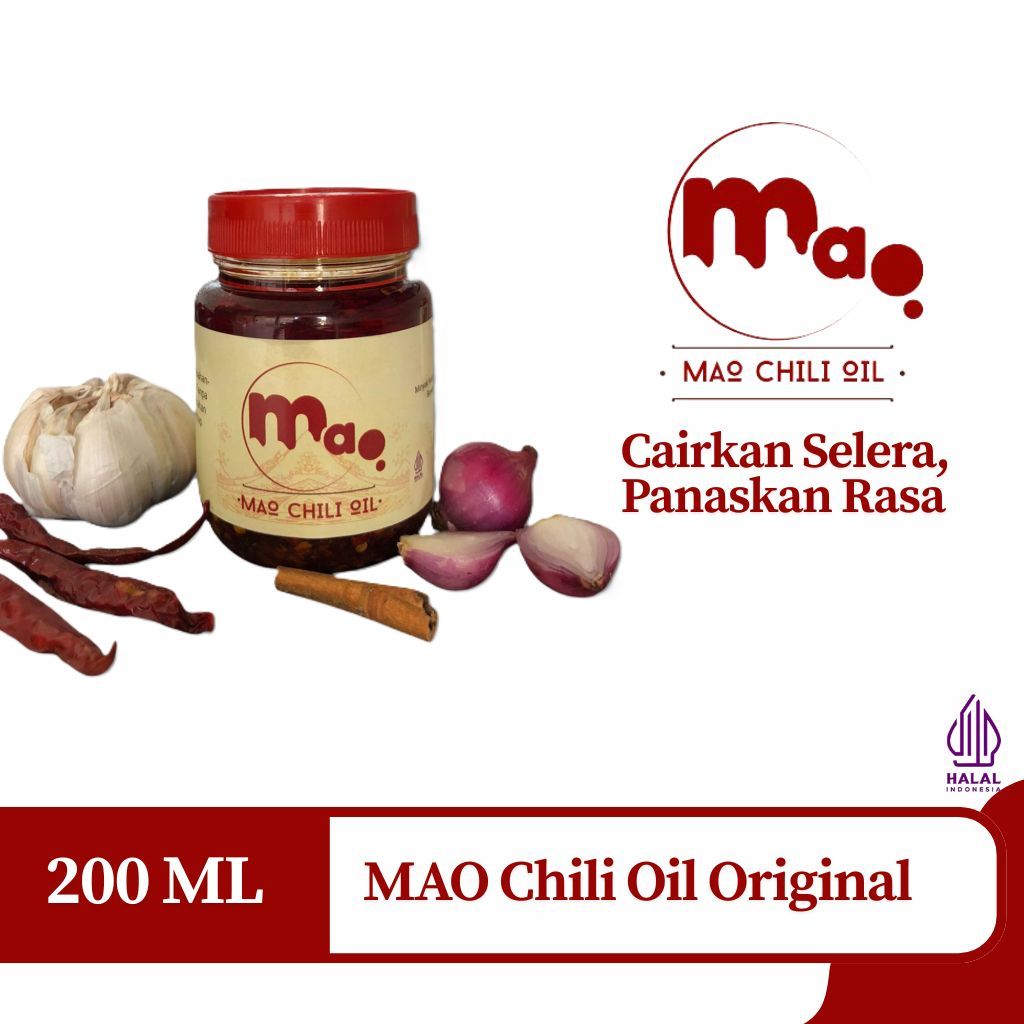 

Mao Sambal Chili Oil | Chili Oil Pedas Halal | 200ML-ORIGINAL