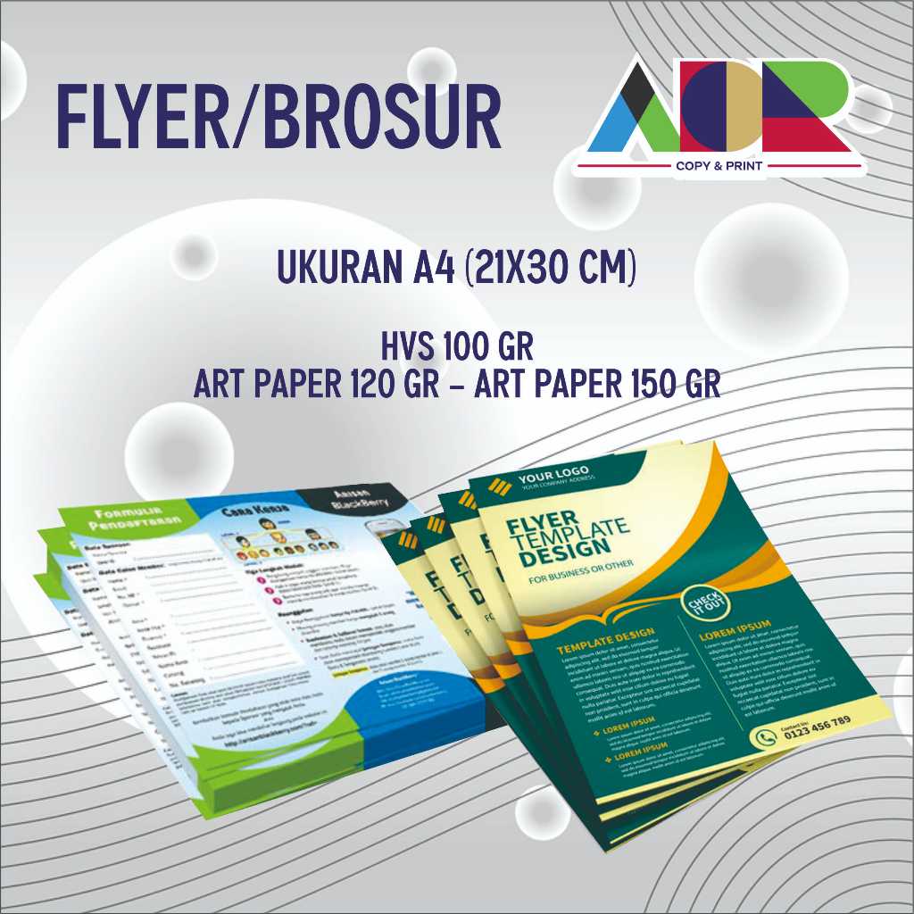 

CETAK 1 SISI BROSUR A4 TERMURAH / CETAK BROSUR A4 Art Paper Murah 120 gsm - 150 gsm isi 100 Lembar