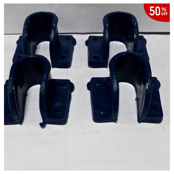 Sparepart Plastik Kaki Meja 1 Set 4 PCS Klem Plastik Kaki Meja Lipat Penyangga Meja Lipat Hitam Kuat