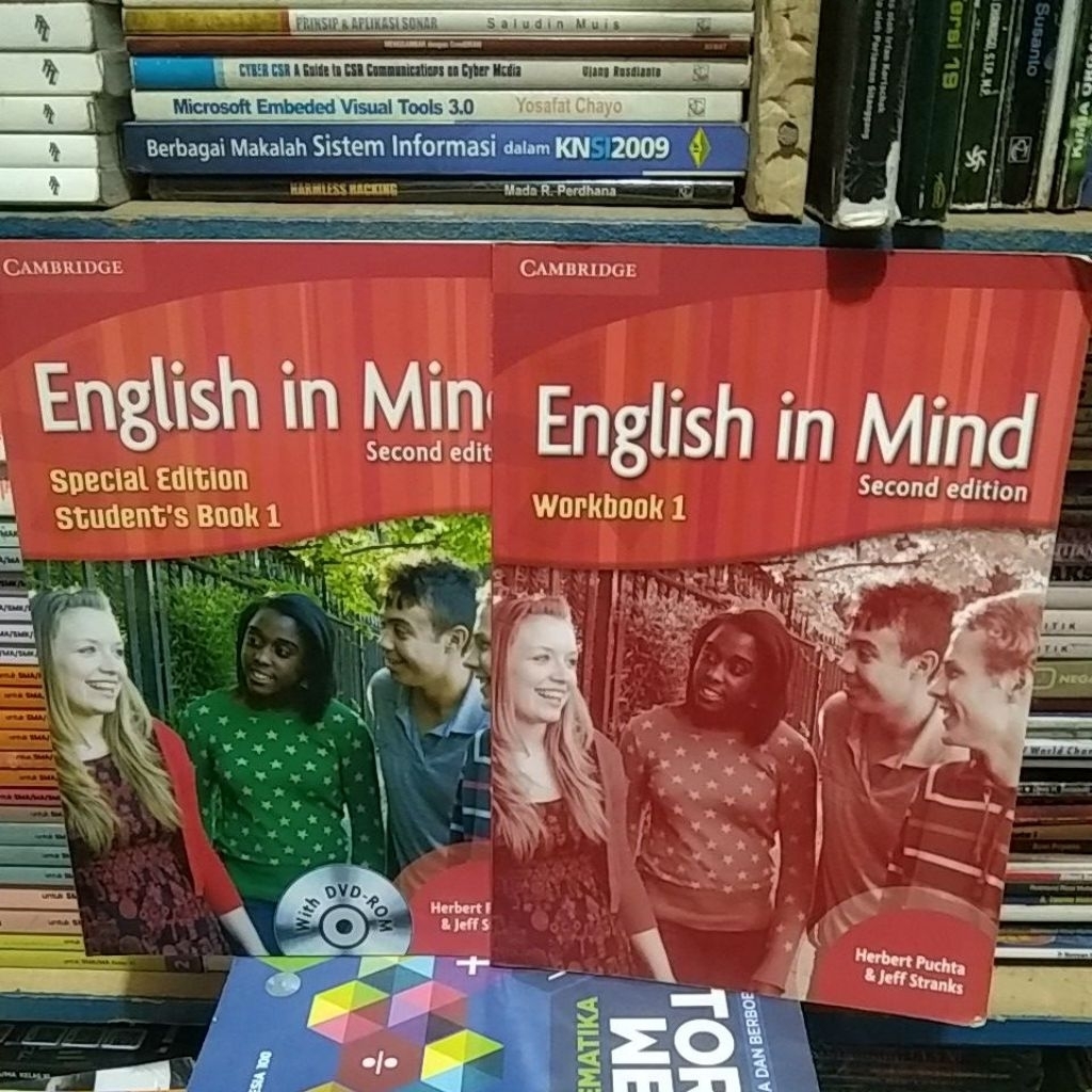 Buku English in mind 1 second edition studetbook+workbook