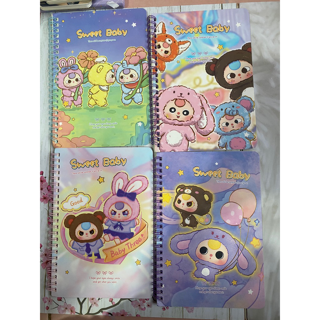 

note book ring motif sweet baby