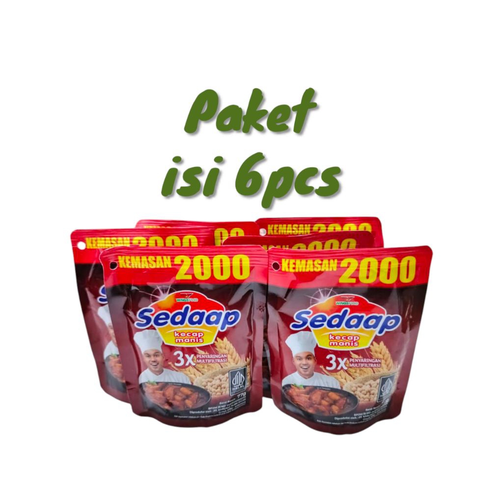 

Kecap SEDAAP Paket Hemat isi 6 Pouch