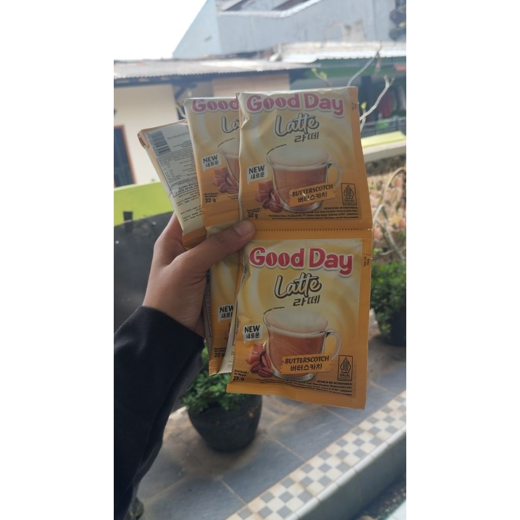 

Kopi Goodday latte Korea Butterscotch 10 SASET @ 22 gram