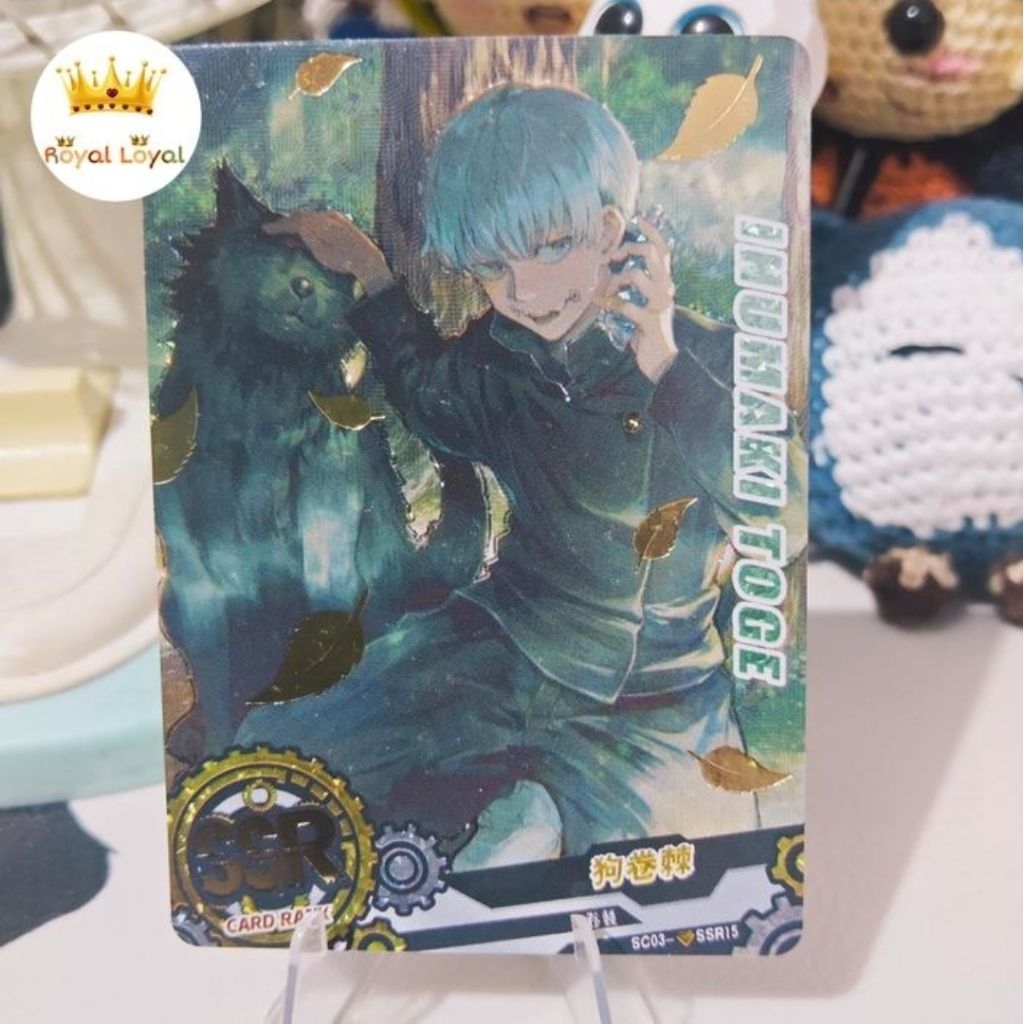 Inumaki Toge Kartu CCG TCG Card Of God (COG) SSR+ Diamond Holo - Jujutsu Kaisen (SC03-SSR15)