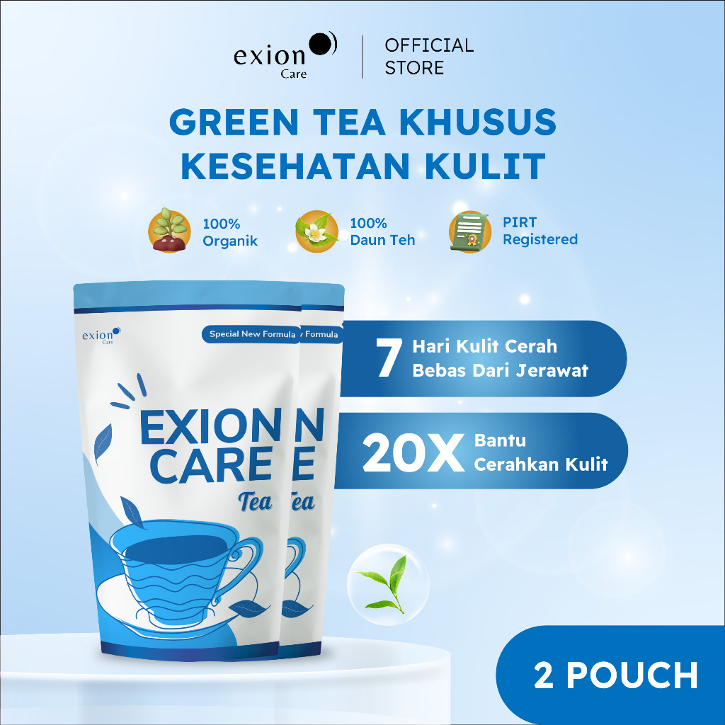 

Exioncare Blue Series Tea 2 Pouch - Isi 20 Tea Bag | Skin Nutrient Booster | Tinggi Antioksidan | Mencegah Jerawat Kulit | Menjadi Imun Booster | Meningkatkan Produksi Collagen | Tinggi Vitamin C | Menghilangkan Kulit kusam | Anti UV