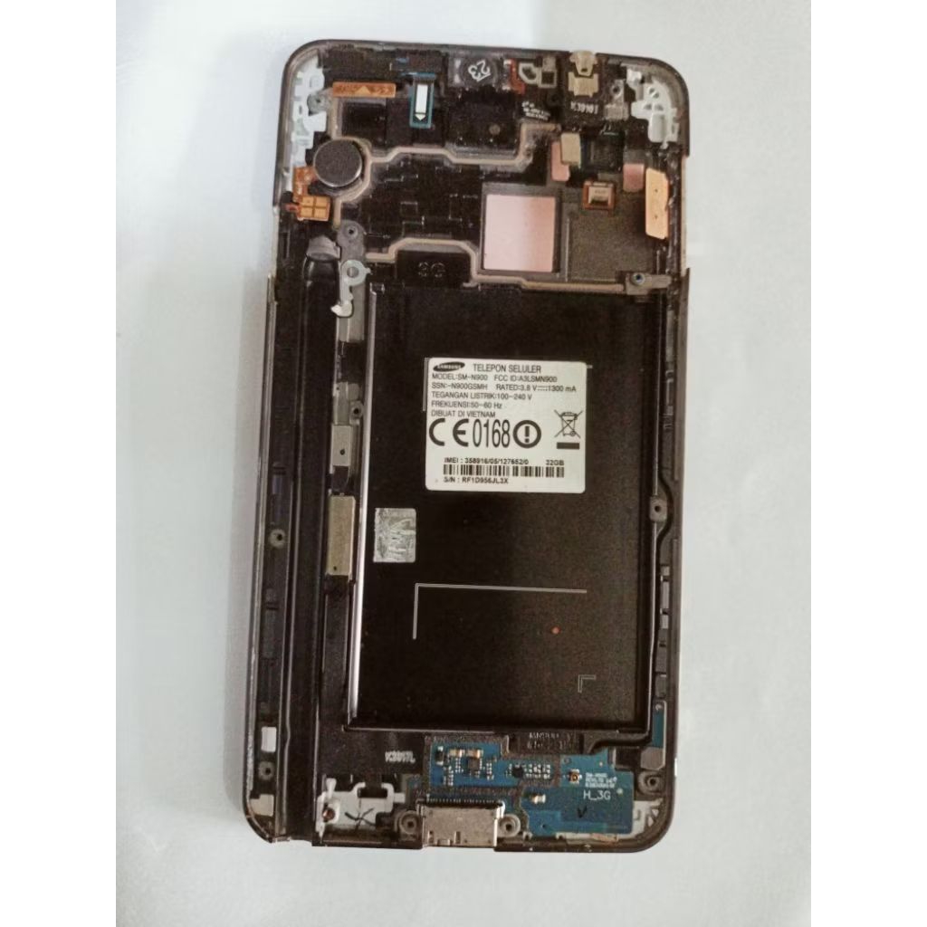 LCD SAMSUNG NOTE 3 FULLSET ORI CABUTAN