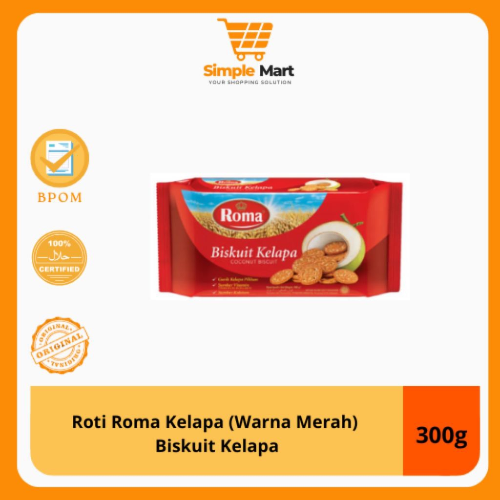

Roma biskuit kelapa (kemasan warna merah)