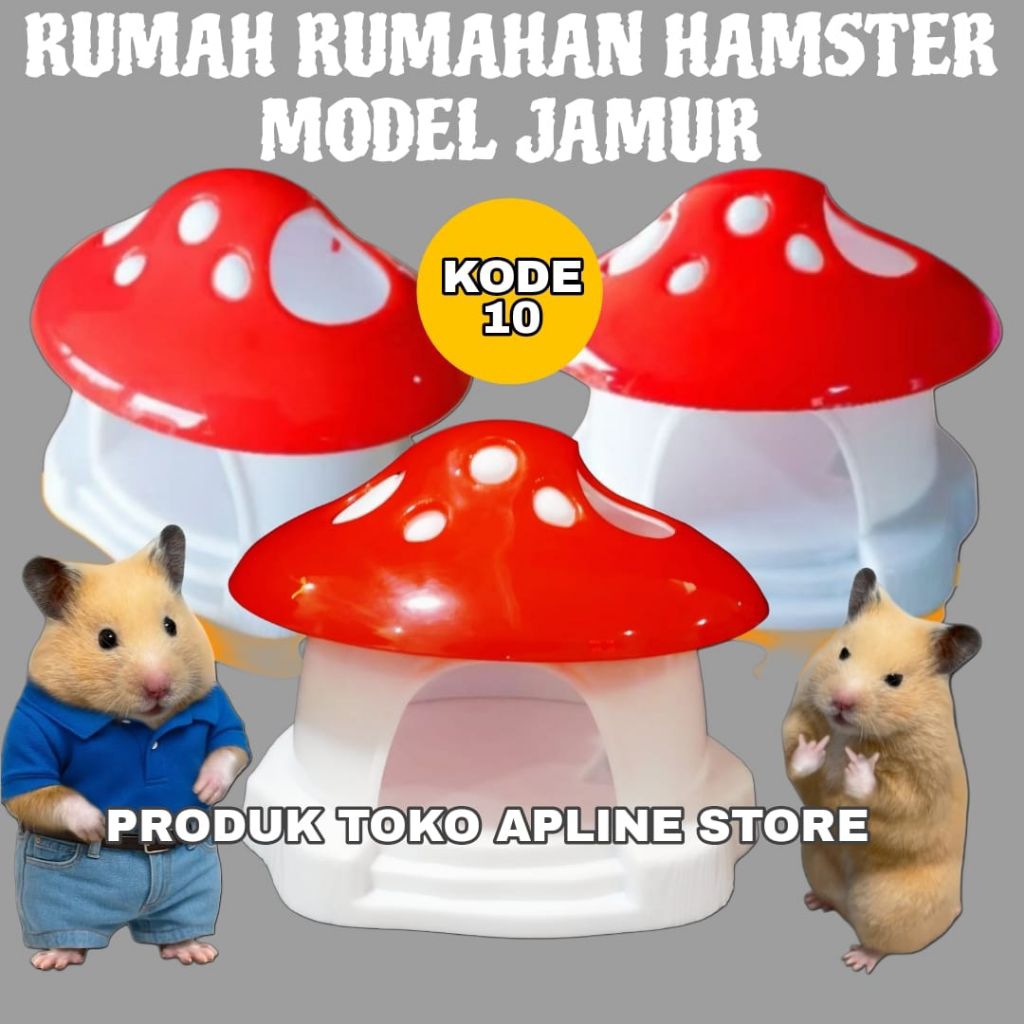 RUMAH RUMAHAN JAMUR HAMSTER SWEET MUSHROOM HAMSTER - APLN