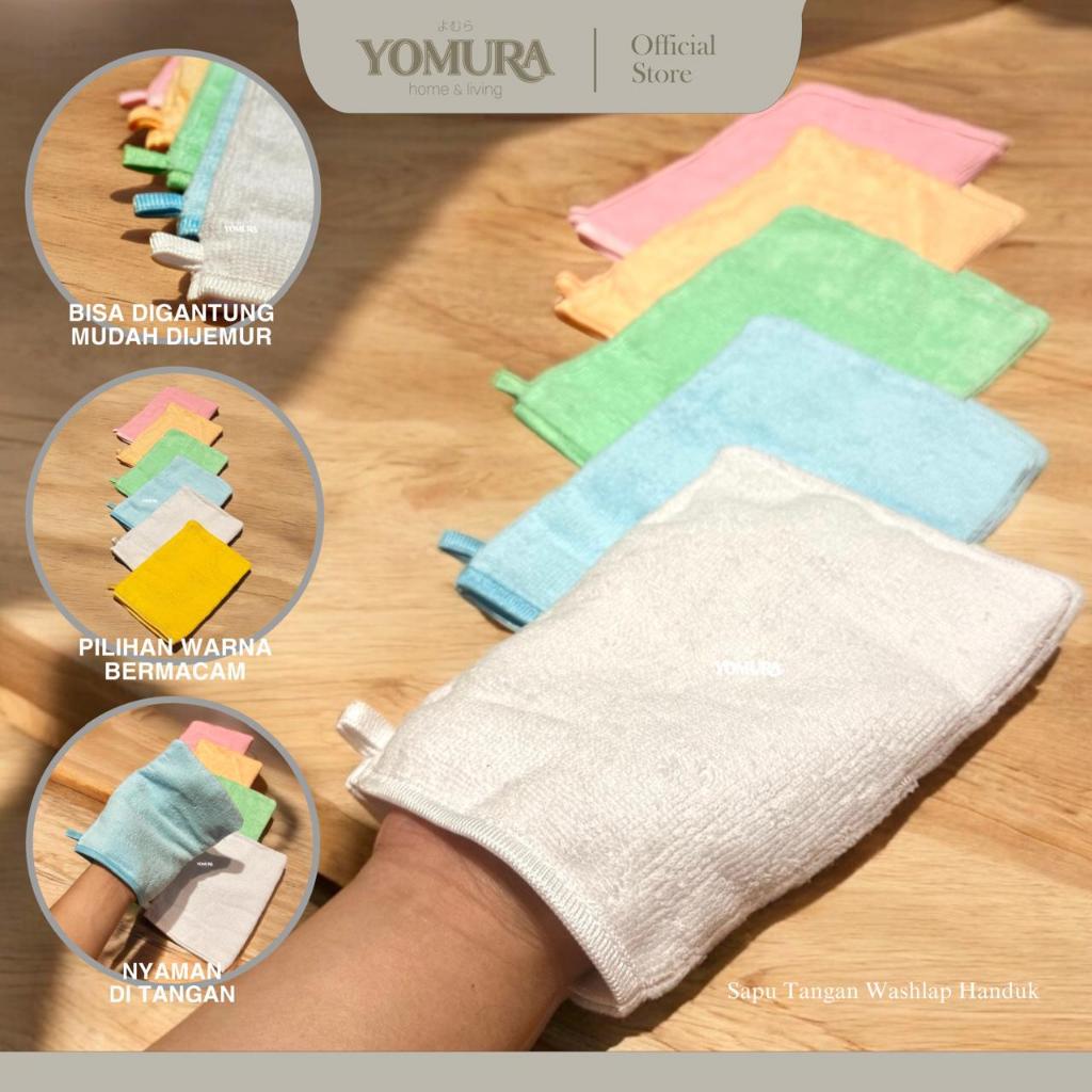YOMURA Washlap Jari Tangan Bayi Washmitt/ Baby Washing Glove/ Kain Lap Anak Tangan/ WashGlove/ Sarun