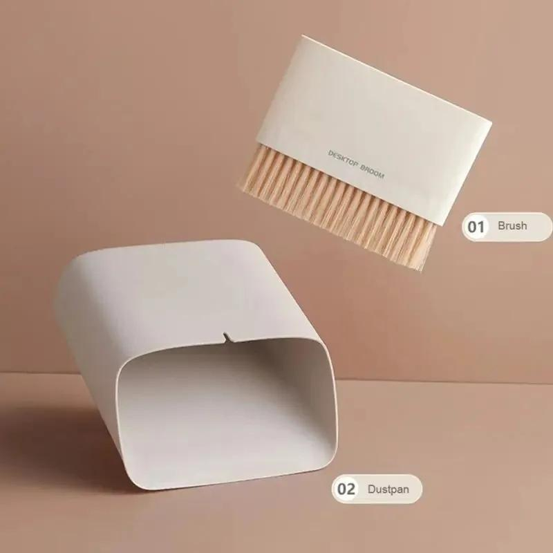 PROMO TERBARU NEW DEALS SUPERMALL Desktop Trash - Sapu Pengki Set Tempat Sampah Meja Tempat Sampah