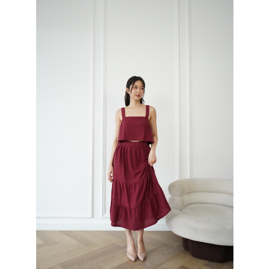 Jolly Set / Setelan wanita / Baju Setelan Wanita / Setelan Rok Wanita /Rok Maxi