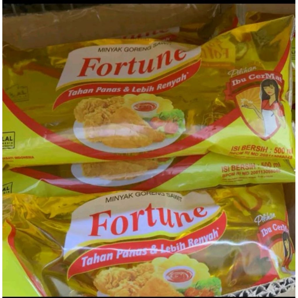 

minyak goreng Fortune bantal kemasan 500g