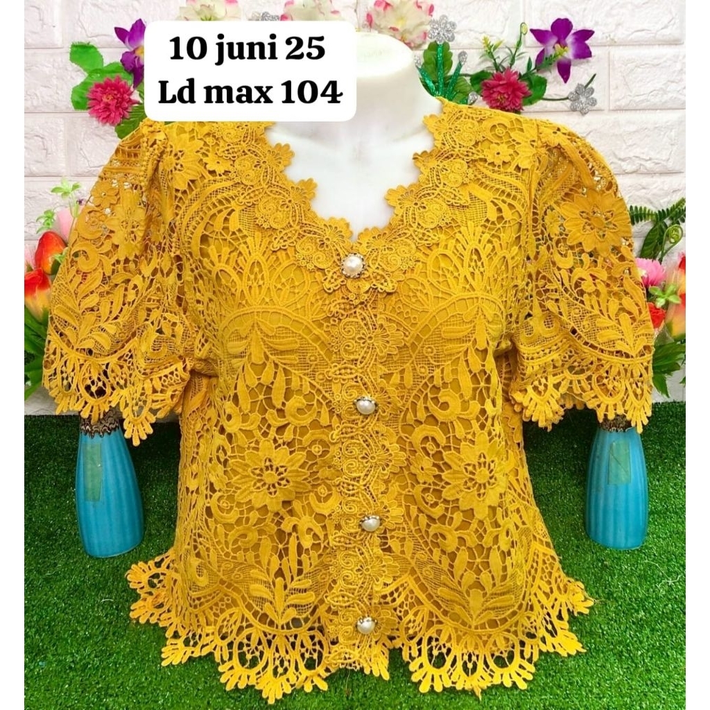 ATASAN KANCING DEPAN BROKAT