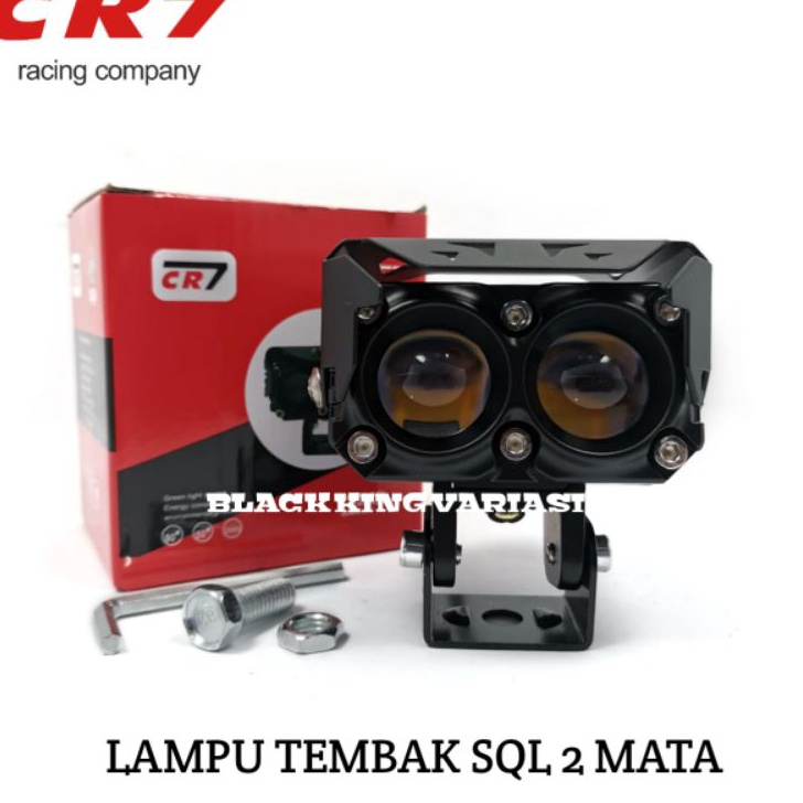 Terbaru  Lampu Tembak SQL 2 Mata Cr7 Lampu Tembak Led Laser D2 Sql Lampu Sorot 2 Mata Foglamp Cr 7
