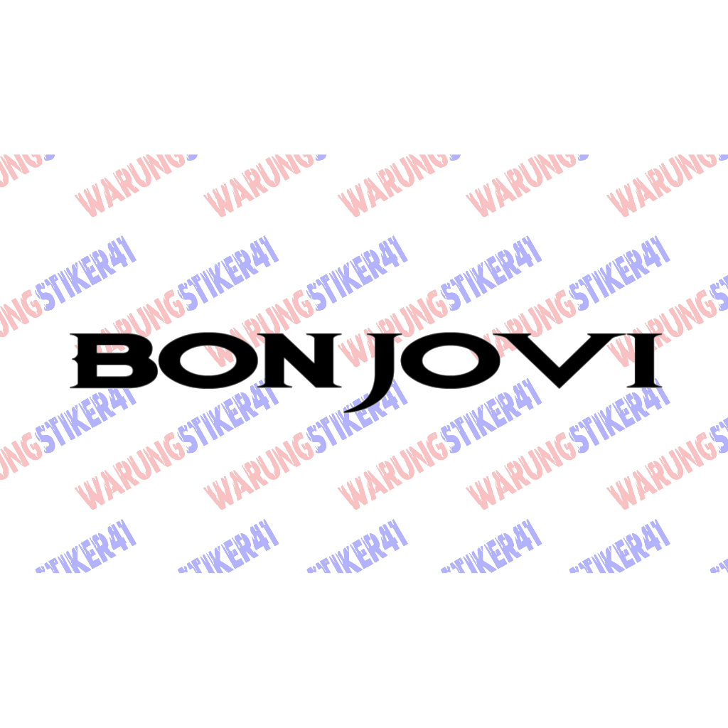 

stiker bonjovi sticker cutting custom keren