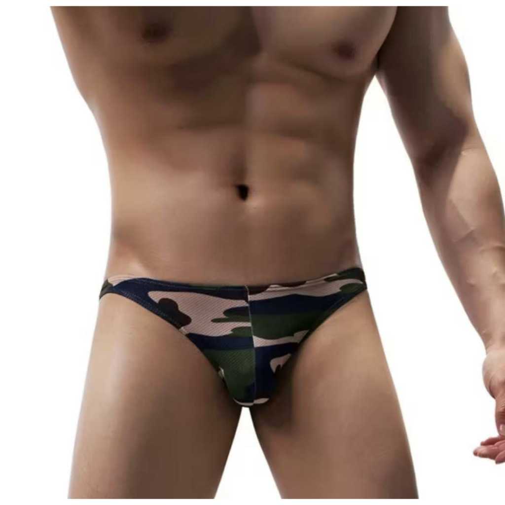 CELANA DALAM PRIA ARMY JARING THONG NEW