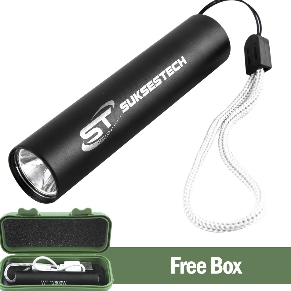 Suksestech Senter Mini LED Rechargeable Aluminium Free USB Box 517