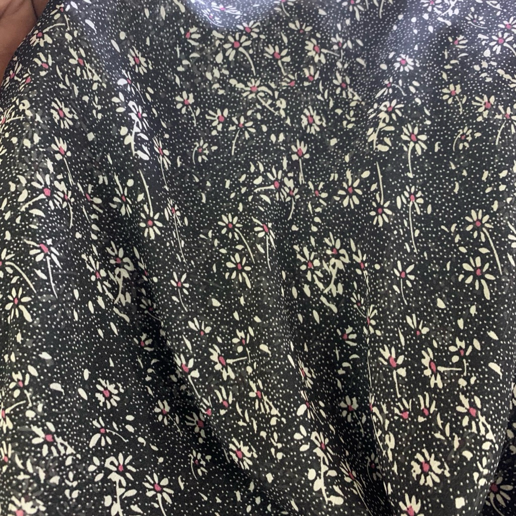 kain sifon sutra motif bunga - kain sifon premium - kain chiffon fine motif