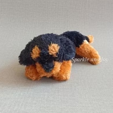 Boneka Anjing Tiduran TY / Plushie - Sparkle and Joy