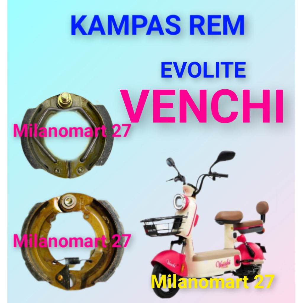 kampas rem evolite venchi kampas rem sepeda listrik EVOLITE VENCHI