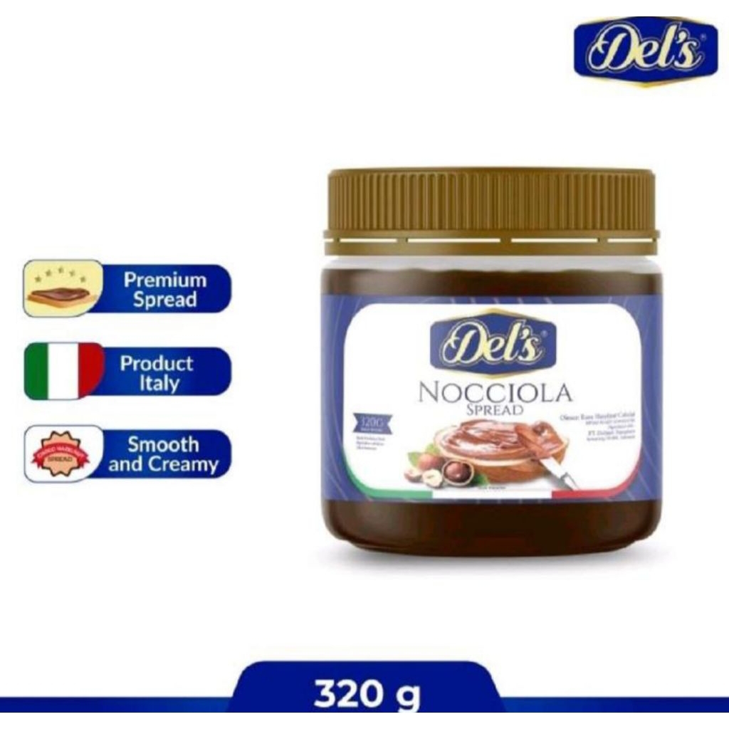 

NOCCIO DELS Nociola Selai Kacang Hazelnut Peanut 340gram