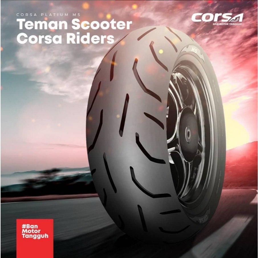SNI Ban CORSA 140/70-13 PLATINUM M5 Medium Compound Tubeless Ban Motor NMX, PCX 160, ADV 150, /Belak