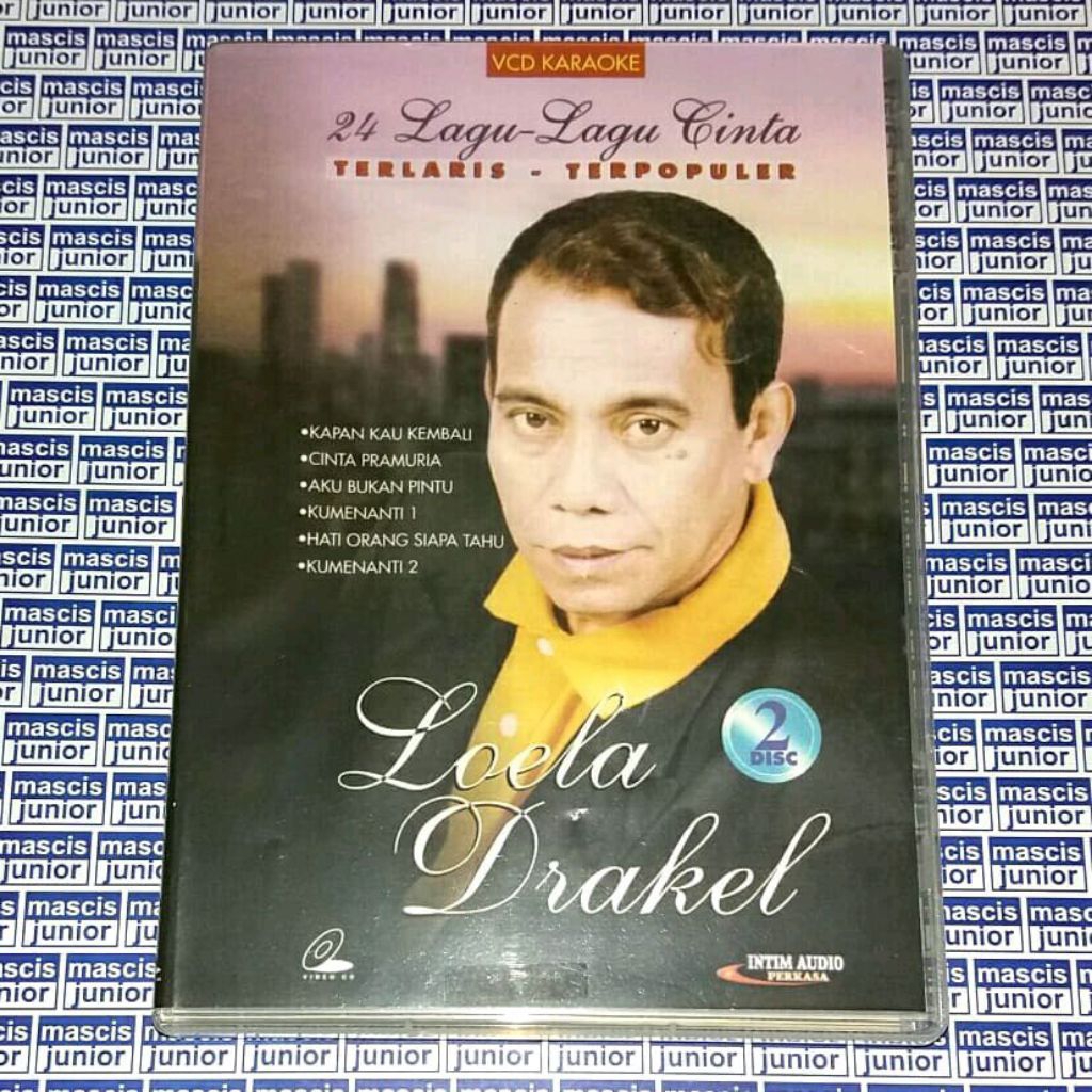 VCD Loela Drakel - 24 Lagu Lagu Cinta Terlaris VCD Karaoke 2 V CD Original