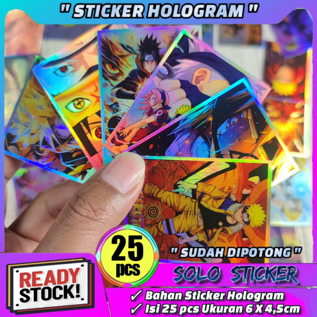

Sticker Anime Naruto Hologram 25 pcs Sudah Dipotong